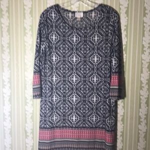 Geometric print tunic
